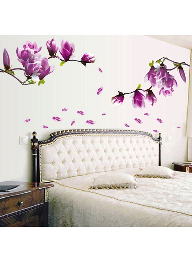 OUTAD Magnolia Pattern Removable Wall Sticker Multicolour - Image 2