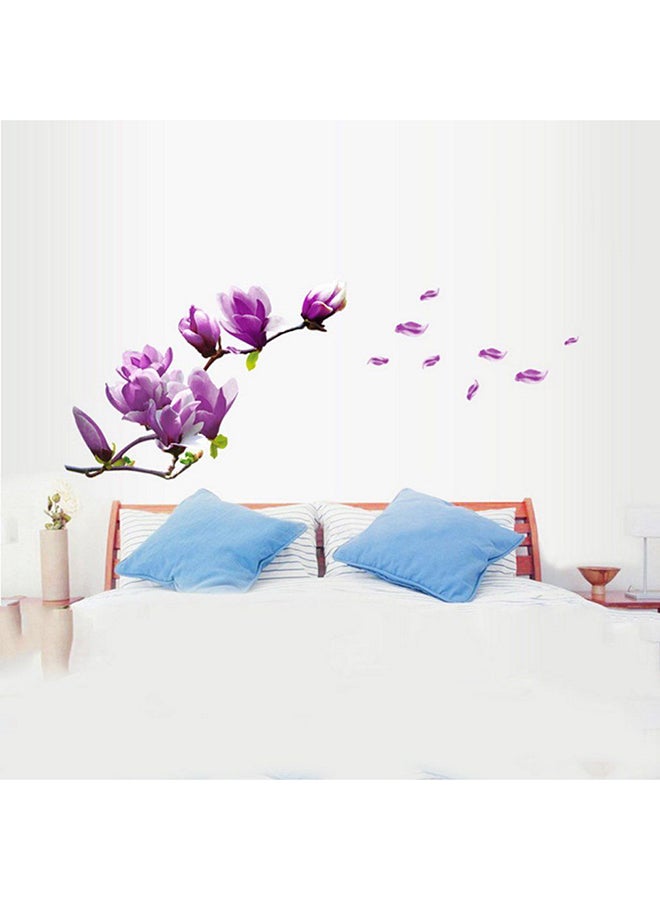 OUTAD Magnolia Pattern Removable Wall Sticker Multicolour - Image 4