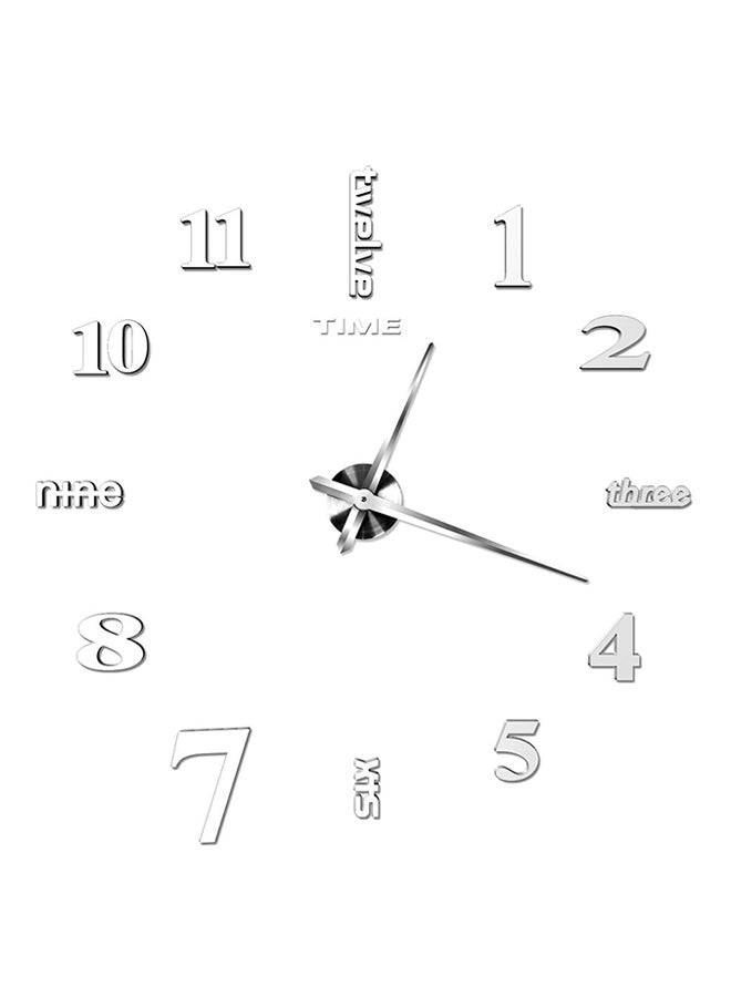OUTAD Super Big Clock Wall Sticker Multicolour - Image 1
