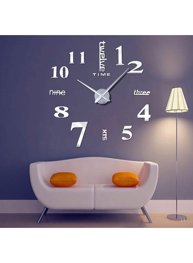 OUTAD Super Big Clock Wall Sticker Multicolour - Image 2