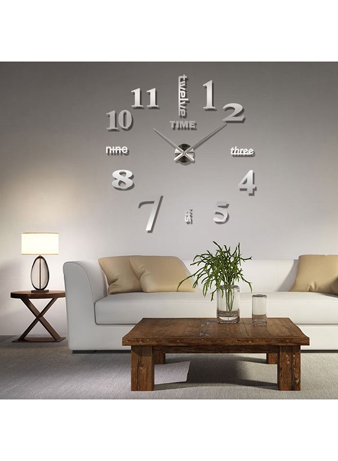 OUTAD Super Big Clock Wall Sticker Multicolour - Image 3