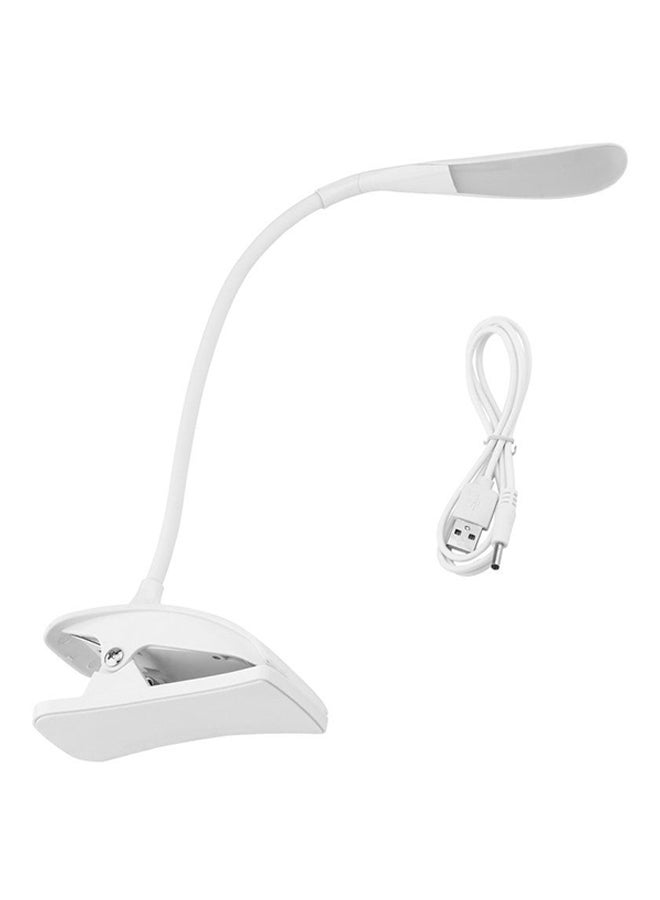 OUTAD Touch LED Reading Light Table Lamp White - Image 1