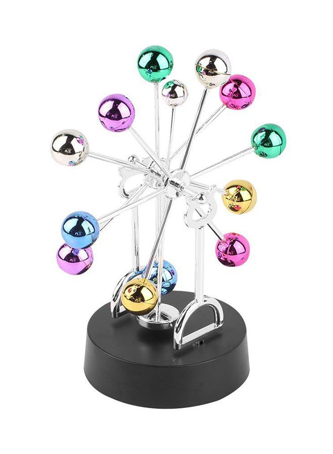 OUTAD Colourful Balls Perpetual Motion Revolving Ferris Wheel Desk Decor Multicolour - Image 3