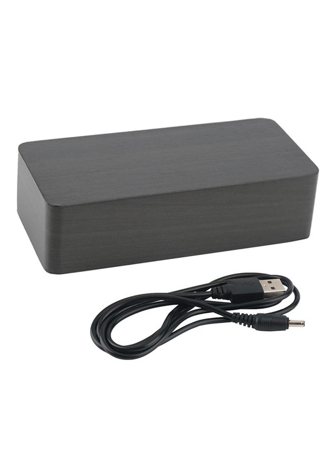 OUTAD LED Digital Alarm Clock With Calendar Thermometer Grey - Image 1