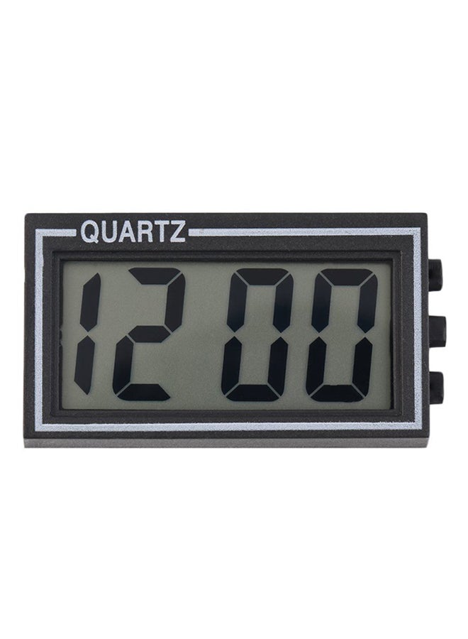 OUTAD - Digital LCD Desk Clock Black - Image 1