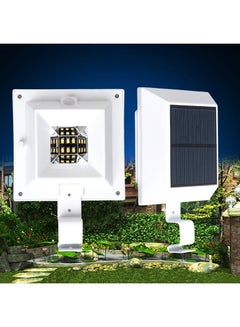OUTAD 6 LED Waterproof Solar Powered Wall Light White/Black  - Image 4
