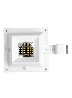 OUTAD 6 LED Waterproof Solar Powered Wall Light White/Black  - Image 1