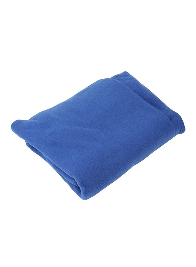 Generic - Supper Home Winter Warm Blanket Robe Cloak With Sleeves Wool Blue - Image 1