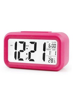 LCD Digital Alarm Clock With Night Auto Sensitization And Temperature Display Pink - v1518084722/N13262949A_1