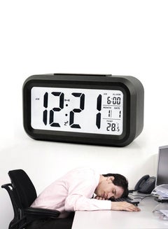 LCD Digital Alarm Clock With Night Auto Sensitization And Temperature Display Black - v1518084723/N13262951A_2