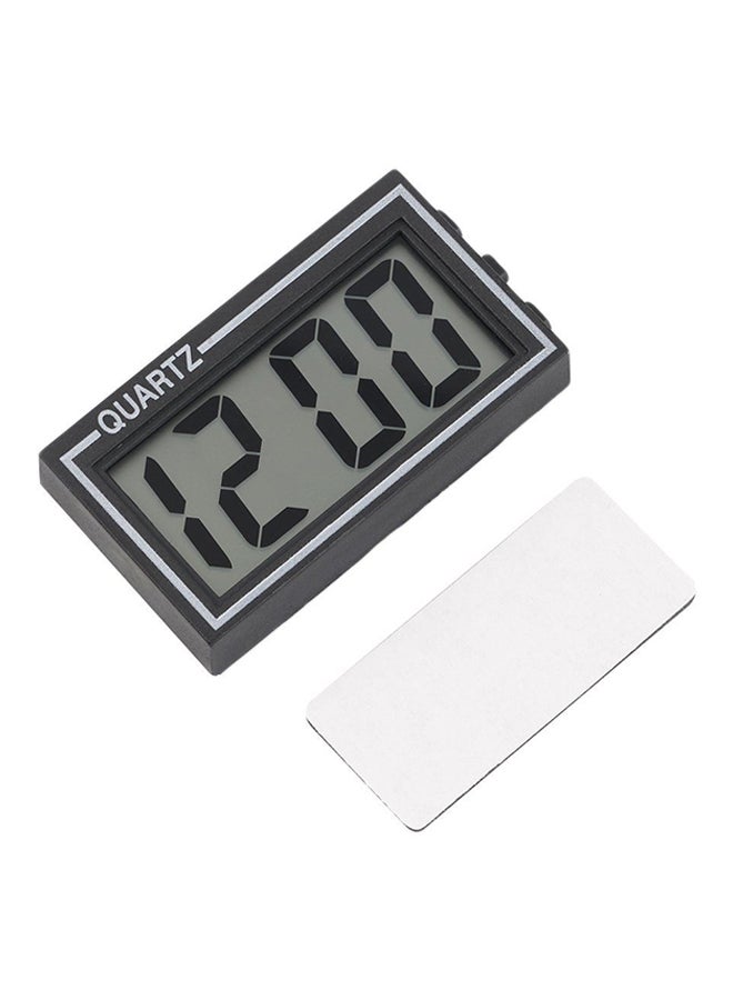 OUTAD - Digital LCD Desk Clock Black - Image 1