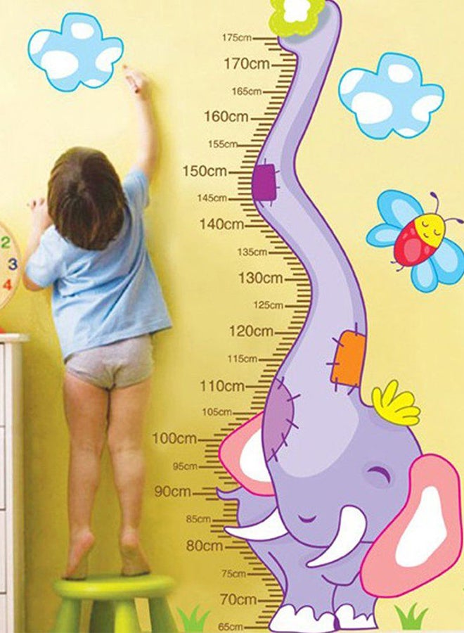 OUTAD Removable Elephant Printed Wall Sticker Multicolour - Image 2