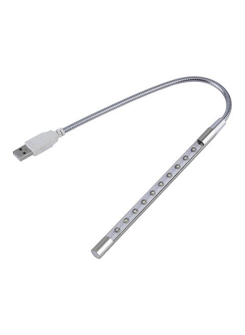 Mini Desk Reading USB LED Light Silver