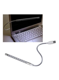 OUTAD Mini Desk Reading USB LED Light Silver  - Image 2