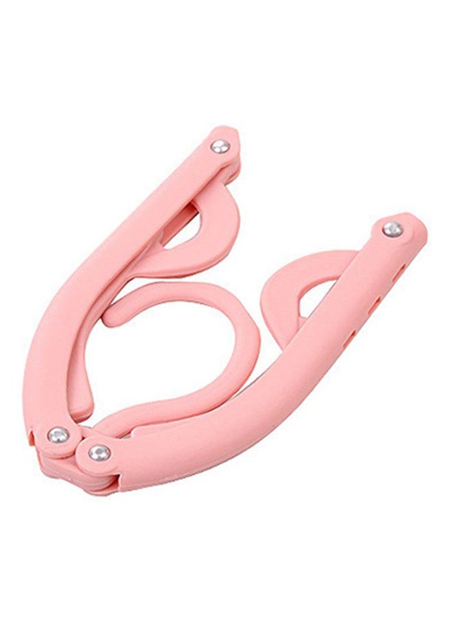 Compact Foldable Magic Coat Underwear Hanger Light Pink