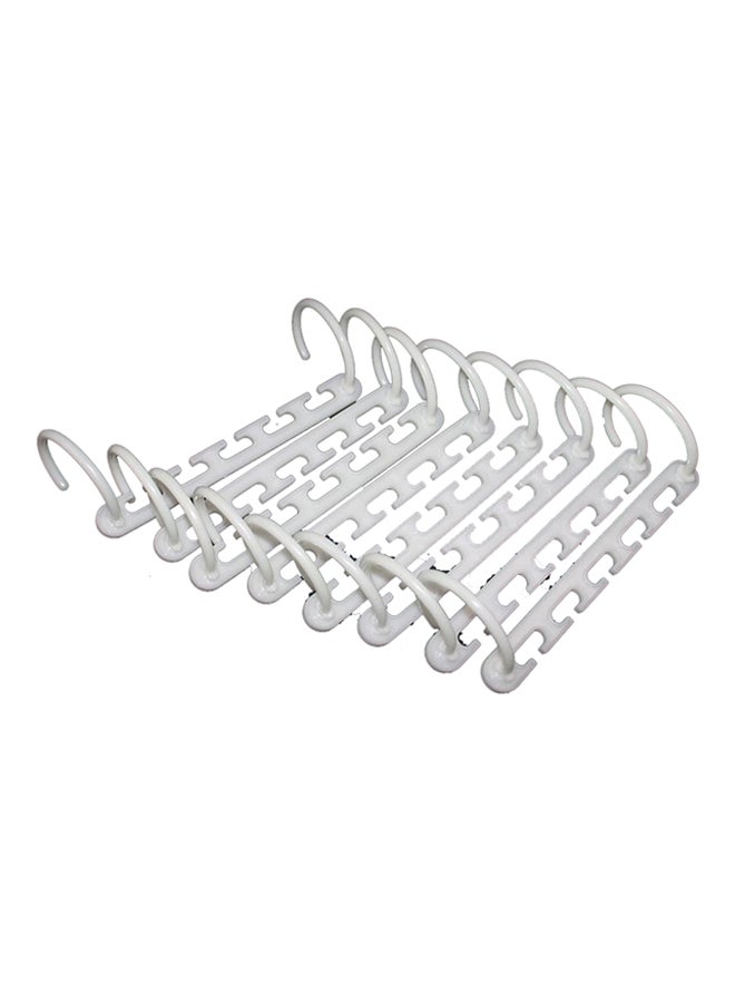 8-Piece Space Saving Magic Hanger Hook Set White - Image 4
