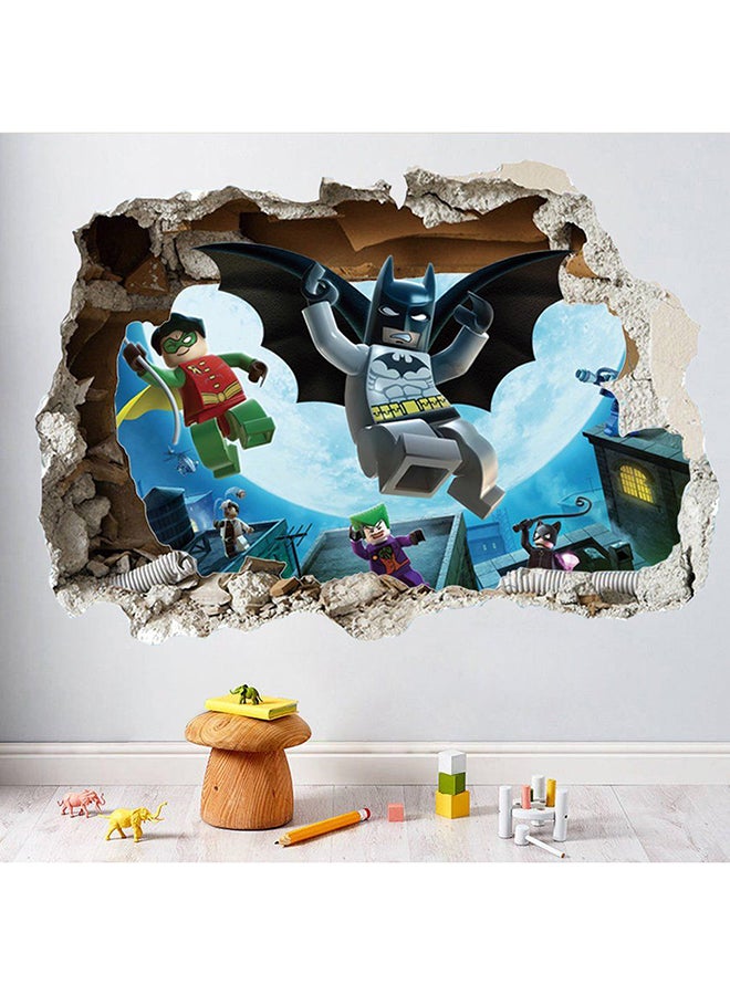 OUTAD 3D Hero Through Wall Sticker Multicolour - Image 2