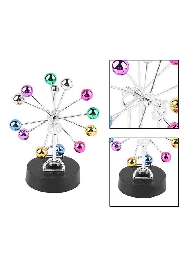 OUTAD Colourful Balls Perpetual Motion Revolving Ferris Wheel Desk Decor Multicolour - Image 2