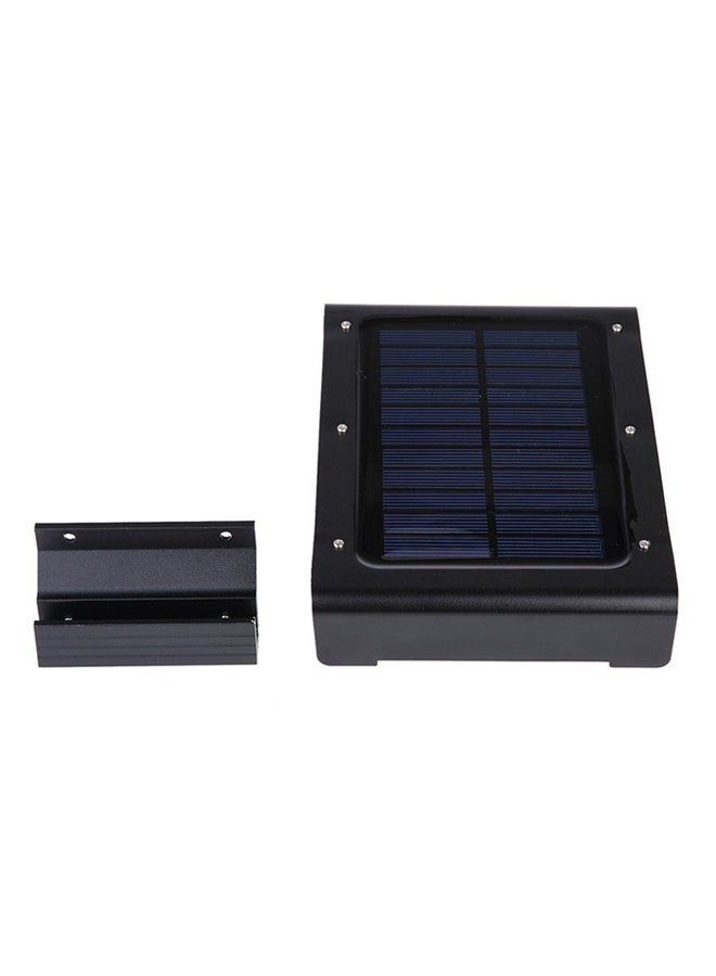 OUTAD 46 LED Motion Sensor Solar Wall Light Black - Image 1