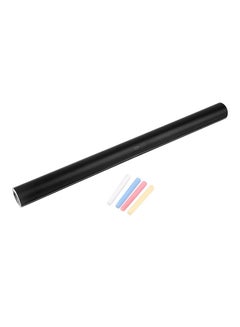 OUTAD Adhesive Blackboard Film With 5-Piece Chalk Board Stick Roll Black 45x200cm  - Image 1