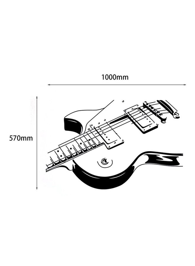 OUTAD Music Instrument Guitar Wall Sticker Black - Image 2