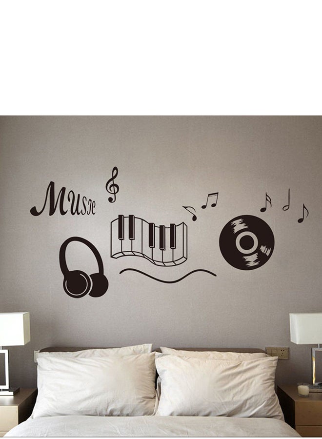 OUTAD Music Note Wall Sticker Black - Image 3
