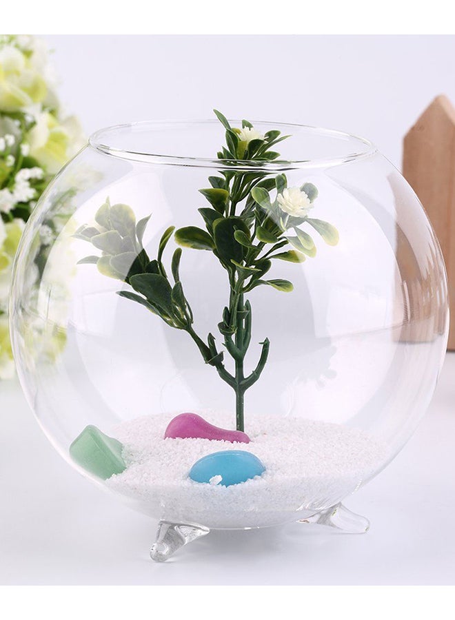 OUTAD Tripod Support Plant Flower Landscape Vase Clear - Image 2