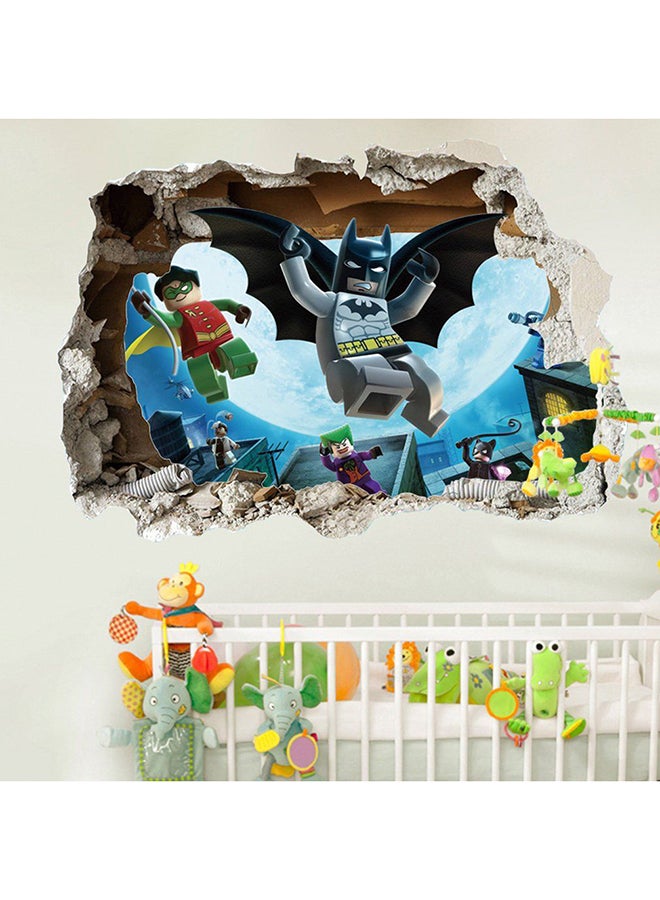 OUTAD 3D Hero Through Wall Sticker Multicolour - Image 3