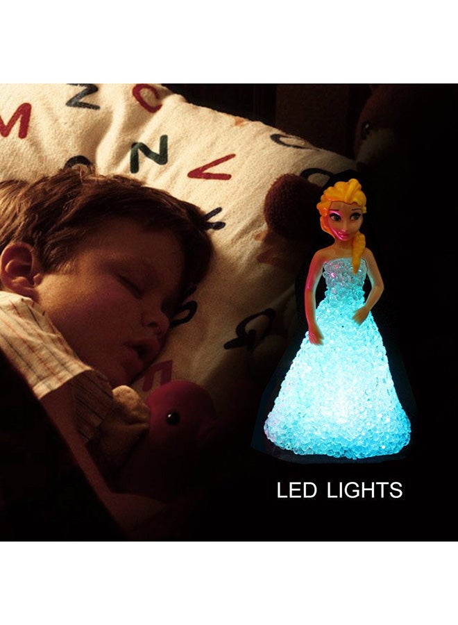 أوتاد ضوء LED ليلي على شكل كرتون أميرة أزرق\بيج\أصفر - Image 3