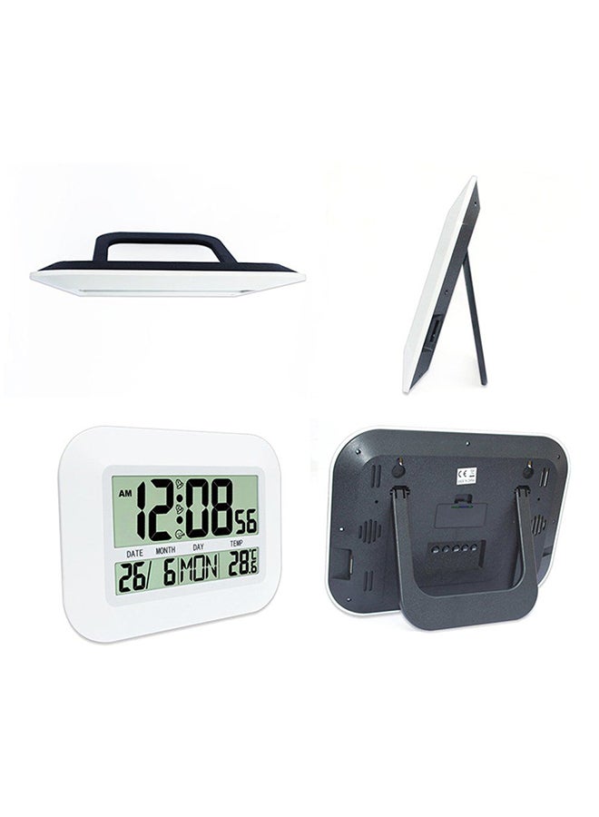 OUTAD LCD Display Digital Calendar Hanging Clock White - Image 3