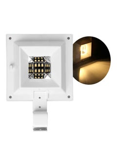 OUTAD 6 LED Waterproof Solar Powered Wall Light White/Black  - Image 3