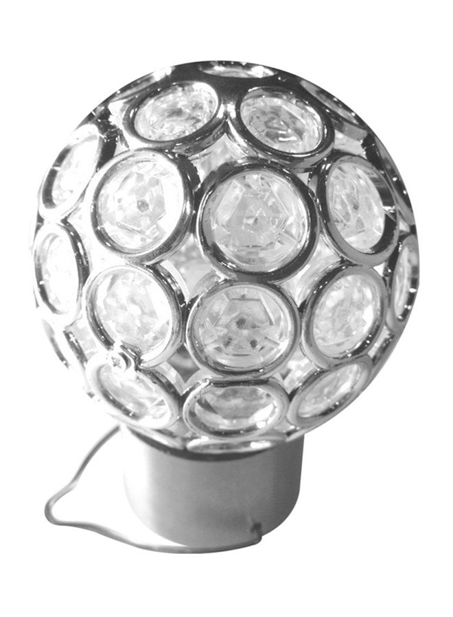 OUTAD Mini LED Colour Change Ball Solar Hanging Light Silver - Image 2