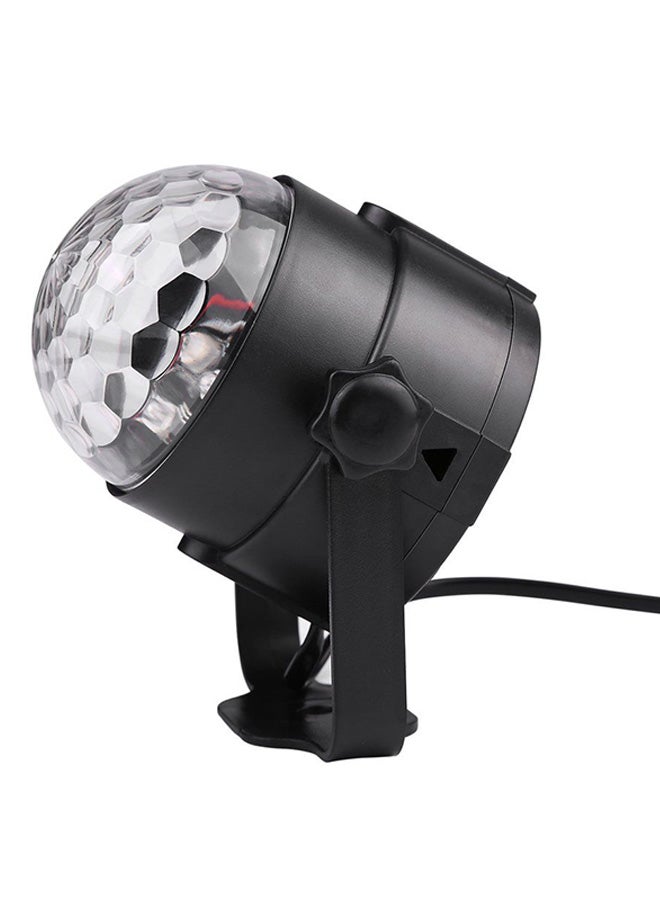 OUTAD LED Crystal Voice Control Magic Ball Stage Light Black/Clear - Image 2