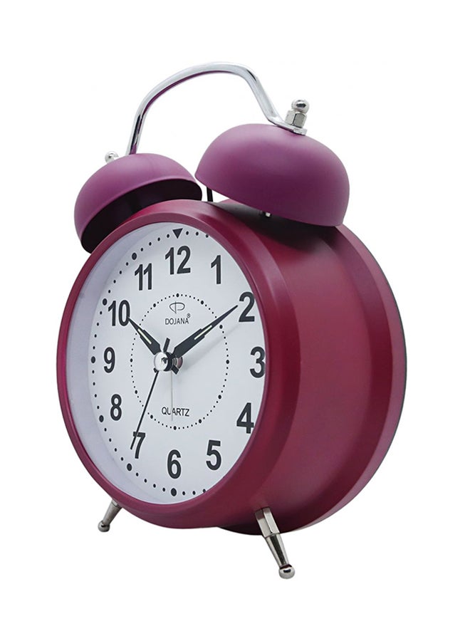 Dojana - Round Analog Desk Clock Red - Image 1