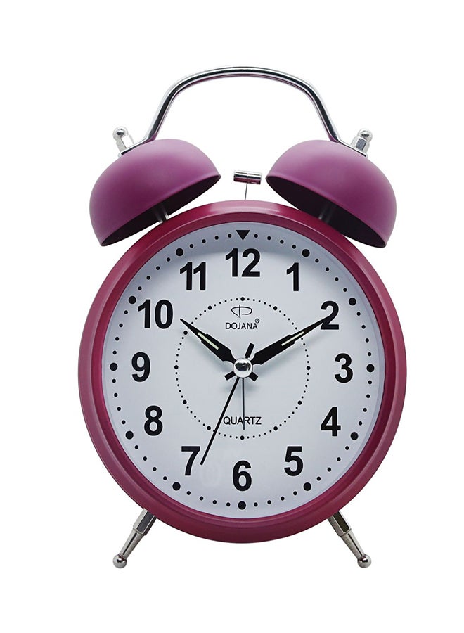 Dojana - Round Analog Desk Clock Red - Image 1