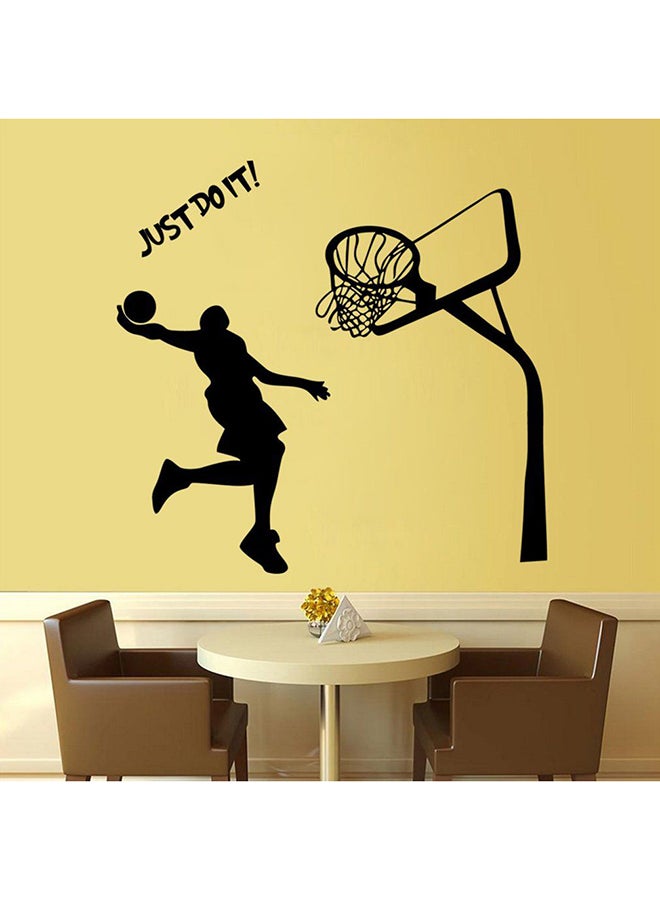 OUTAD Basketball Dunking Wall Sticker Black - Image 4