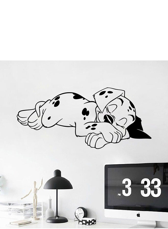 OUTAD Kawaii Cute Sleeping Dog Wall Sticker Black/White - Image 5