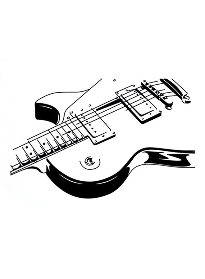 OUTAD Music Instrument Guitar Wall Sticker Black - Image 1