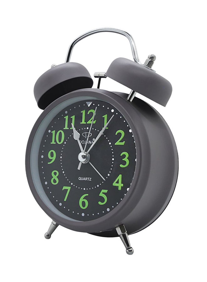 دوجانا ساعة مكتب بعقارب بتصميم دائري رمادي/أسود - Image 3