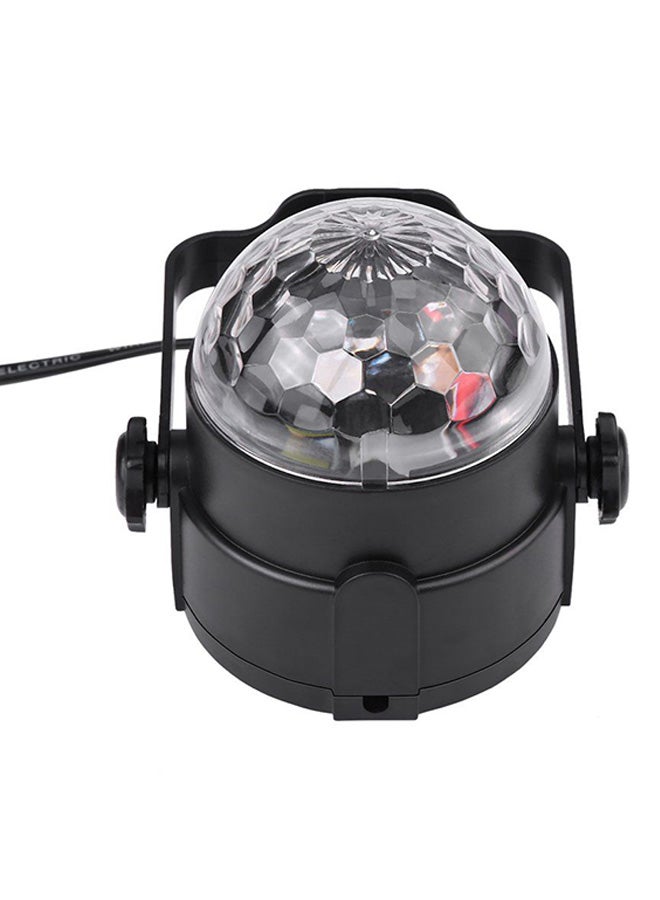 OUTAD LED Crystal Voice Control Magic Ball Stage Light Black/Clear - Image 3