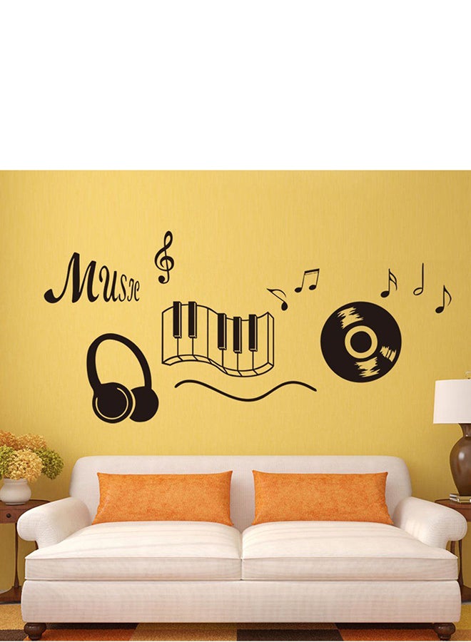 OUTAD Music Note Wall Sticker Black - Image 4