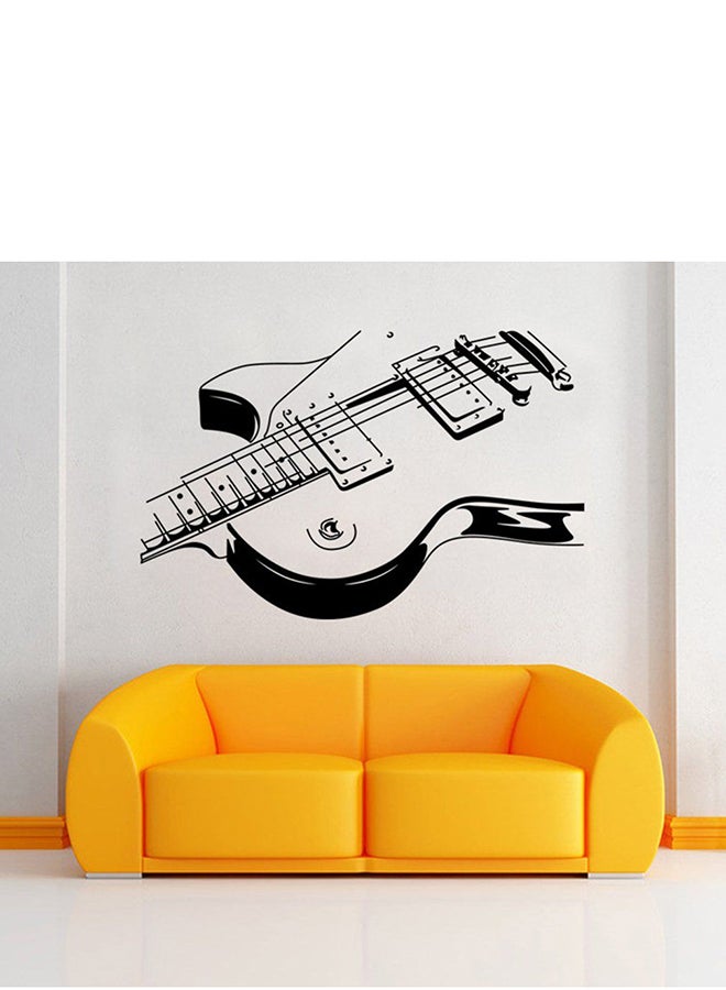 OUTAD Music Instrument Guitar Wall Sticker Black - Image 5