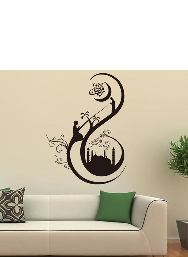 OUTAD Muslim Culture Wall Stickers Black - Image 4