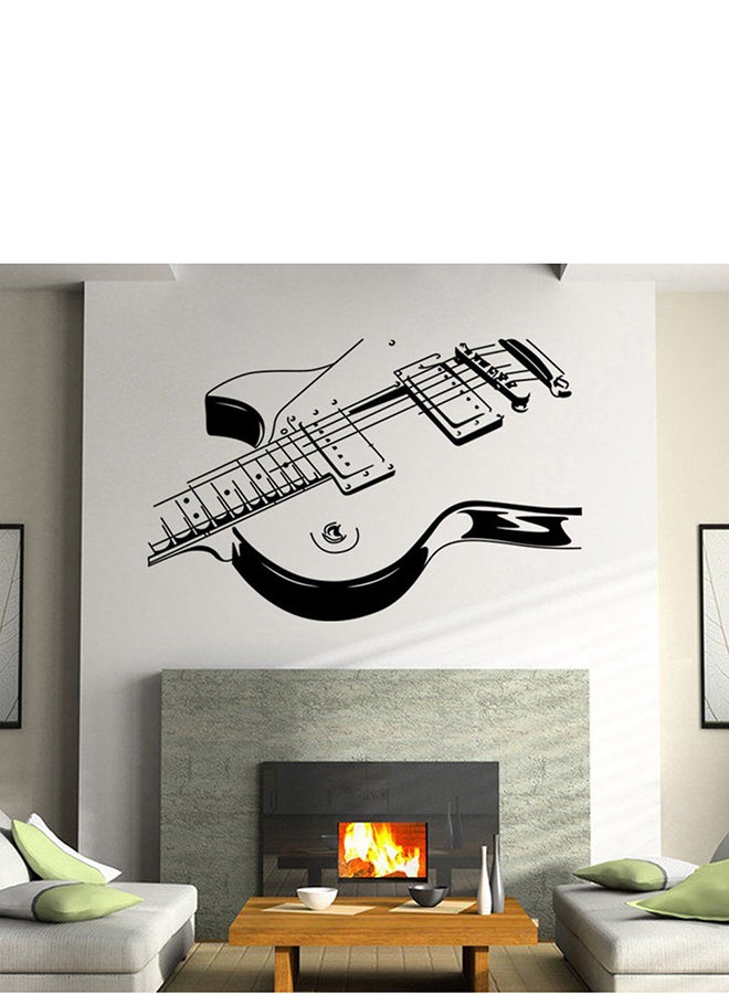 OUTAD Music Instrument Guitar Wall Sticker Black - Image 4