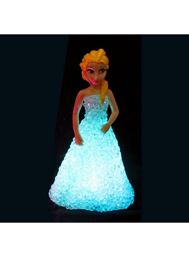 أوتاد ضوء LED ليلي على شكل كرتون أميرة أزرق\بيج\أصفر - Image 2