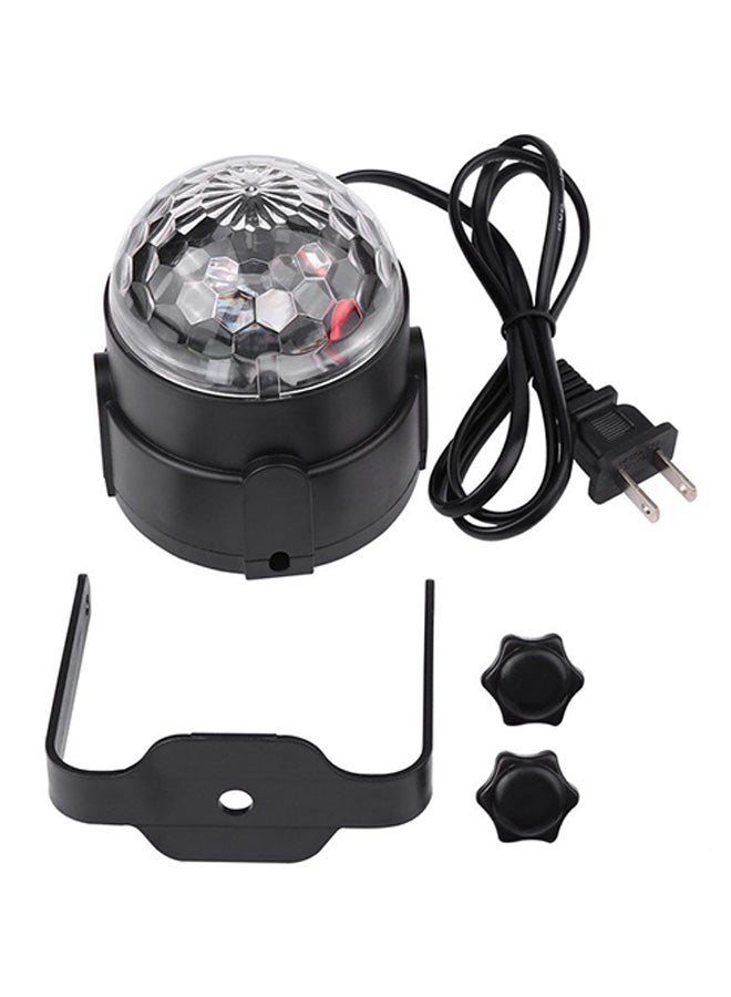 OUTAD LED Crystal Voice Control Magic Ball Stage Light Black/Clear - Image 1