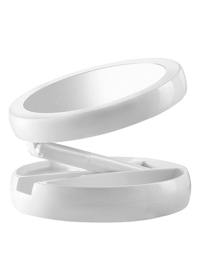 Generic LED Foldaway Double Sided Mirror Vanity White  - Image 3