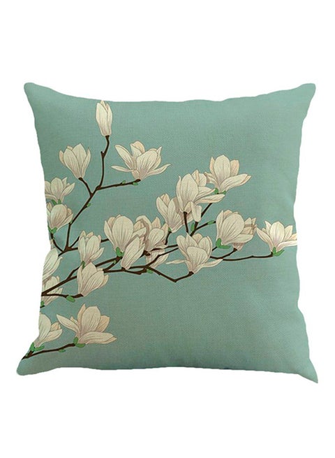 Nordic Style Flower Vintage Pillow Case Green