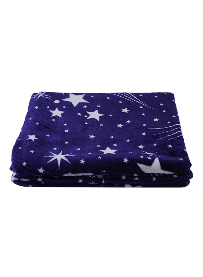 Bright Stars Soft Couch Flannel Blanket Flannel Blue 180x200cm  - Image 1