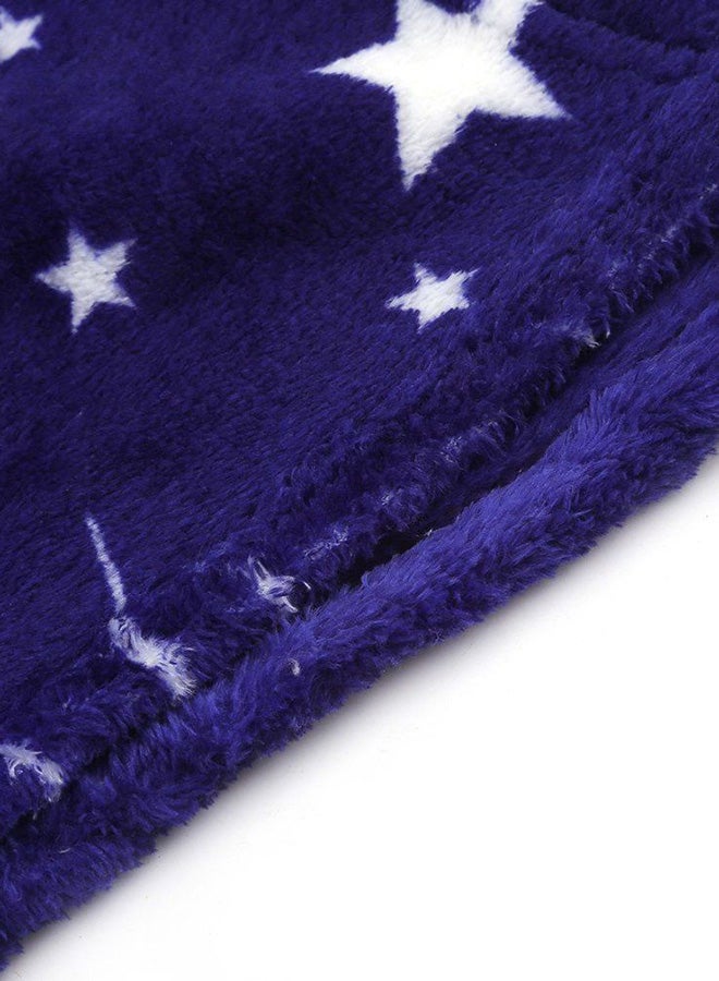 Bright Stars Soft Couch Flannel Blanket Flannel Blue 180x200cm  - Image 4